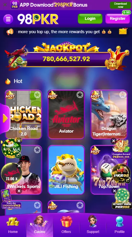 Different games in 98PKR Game