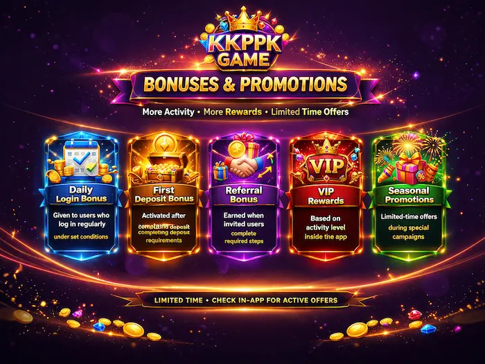 KKKPK Game Rewards & Bonuses
