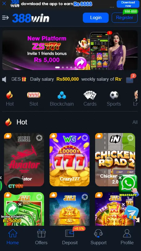 388win Game Interface