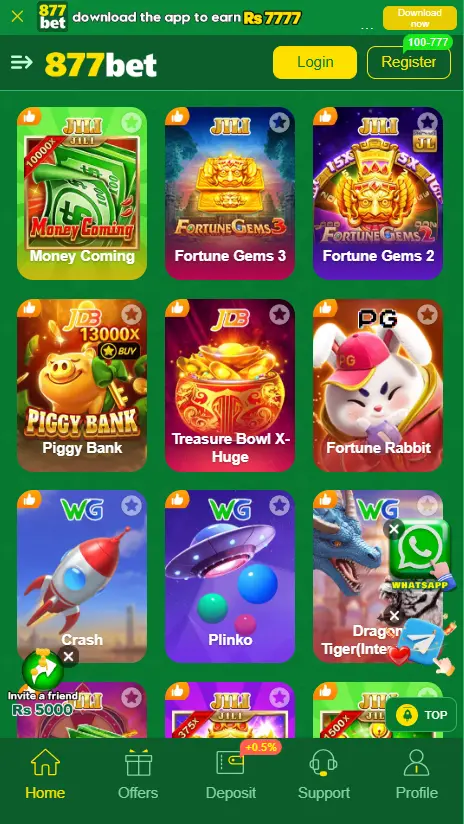 877BET Game Categories