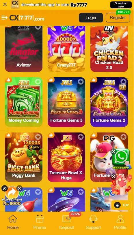 CX777 Game Wide Range of Games